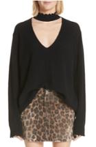 Women's R13 High Waist Leopard Print Distressed Denim Mini Skirt - Brown