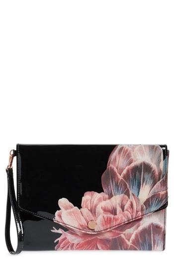 Ted Baker London Tranquility Envelope Clutch - Black