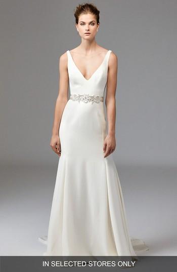 Women's Watters Leona Sleeveless Silk Gown
