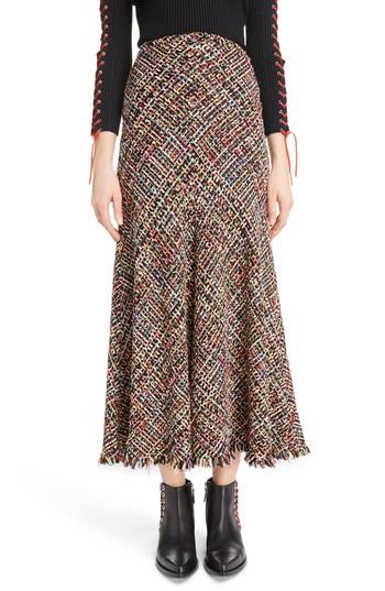 Women's Alexander Mcqueen Wishing Tree Tweed Skirt