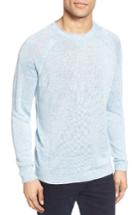 Men's Ted Baker London Lyndon Linen Blend Sweater (s) - Blue