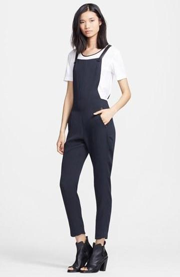 Rag & Bone Leather Strap Boxy Jumpsuit