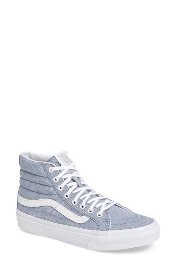 Women's Vans Sk-8 Hi Slim Sneaker M - Blue