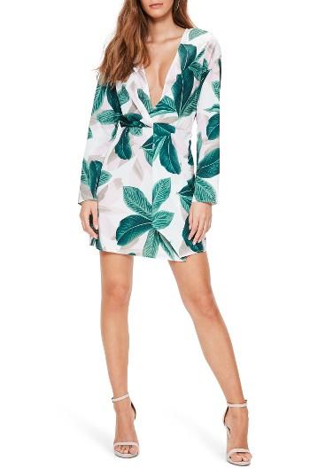 Women's Missguided Knot Front Sheath Dress - White