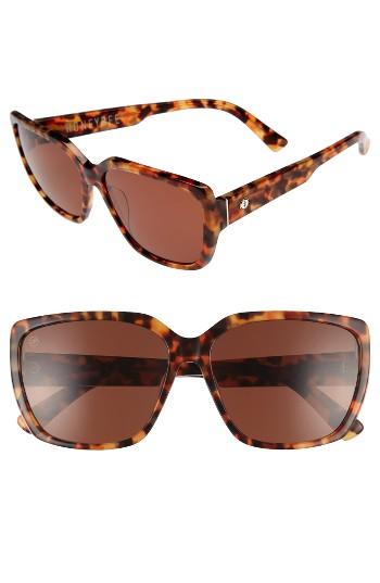 Women's Electric Honey Bee 56mm Mirrored Sunglasses - Rose Tortoise/ Bronze