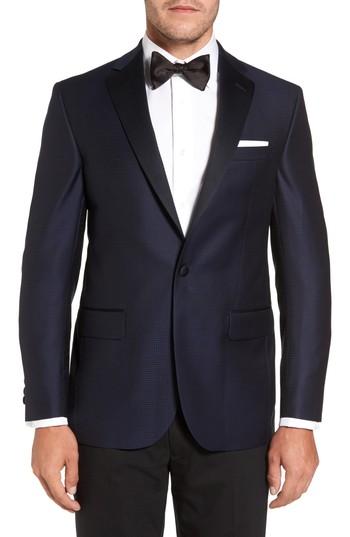 Men's David Donahue Reed Classic Fit Dinner Jacket L - Black