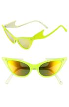 Women's Adam Selman X Le Specs The Prowler 53mm Sunglasses - Neon Yellow