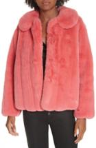 Women's Alice + Olivia Martel Faux Fur Coat - Pink