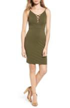 Women's Soprano Lace-up Body-con Dress - Green