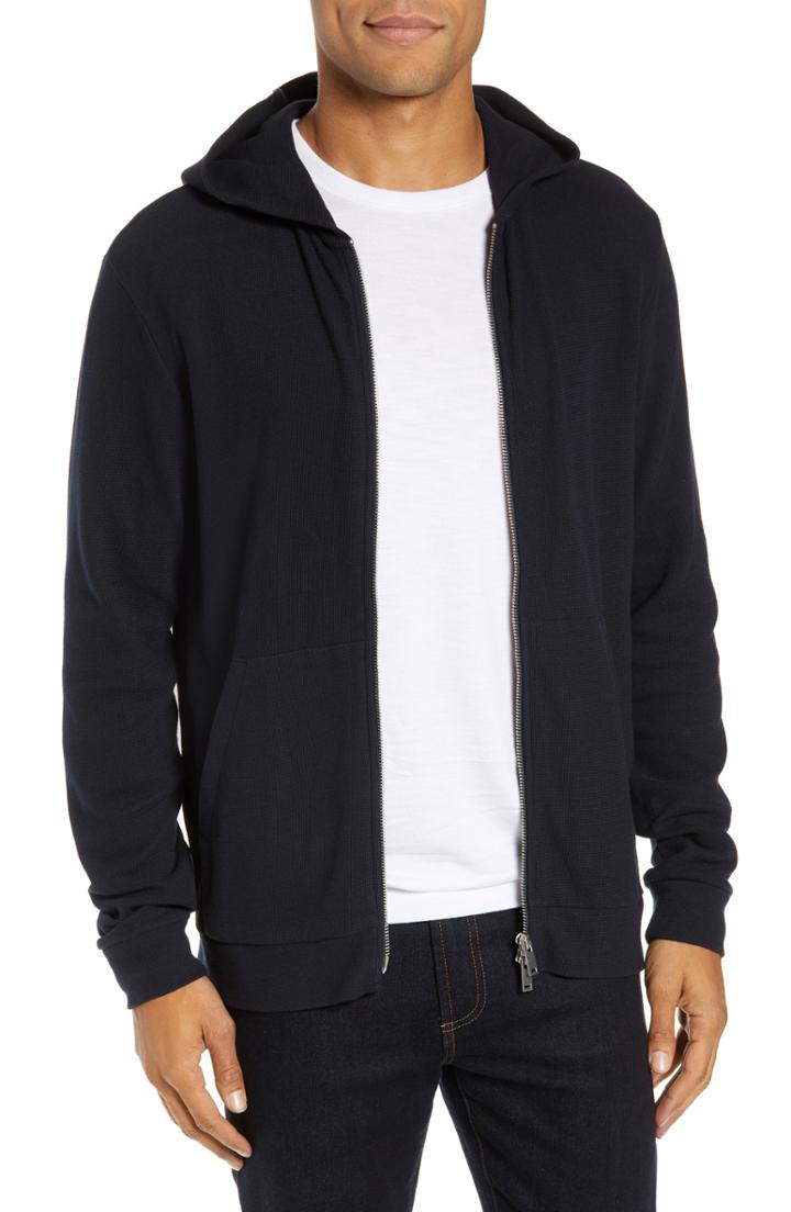 Men's Theory Essential Zip Hoodie - Blue