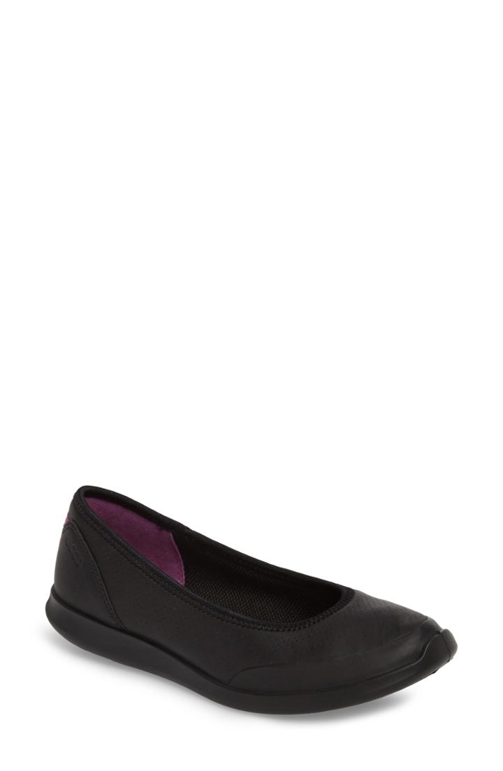 Women's Ecco Sense Ballerina Flat -8.5us / 39eu - Black