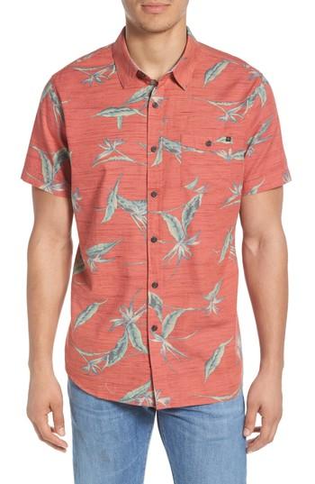 Men's Rip Curl Jungle Woven Shirt - Red