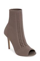 Women's Charles By Charles David Rebellious Knit Peep Toe Bootie .5 M - Beige