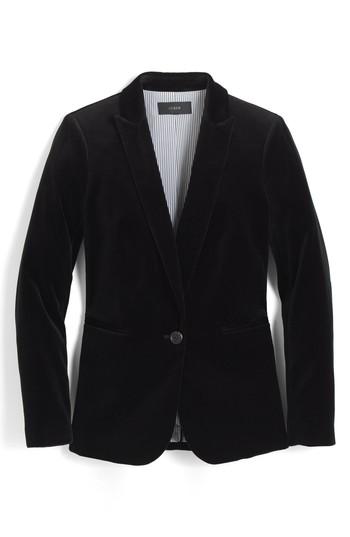 Women's J.crew Parke Velvet Blazer