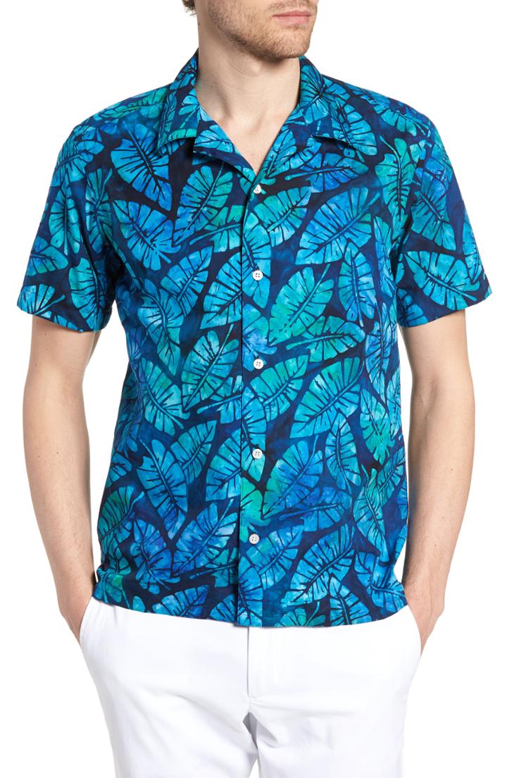 Men's Jeff Kailua Trim Fit Print Sport Shirt