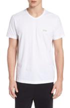 Men's Boss Teevn Regular Fit V-neck T-shirt - White