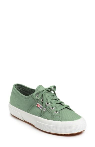 Women's Superga 'cotu' Sneaker .5us / 39.5eu - Green