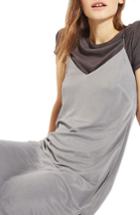 Women's Topshop Midi Slipdress Us (fits Like 0) - Grey