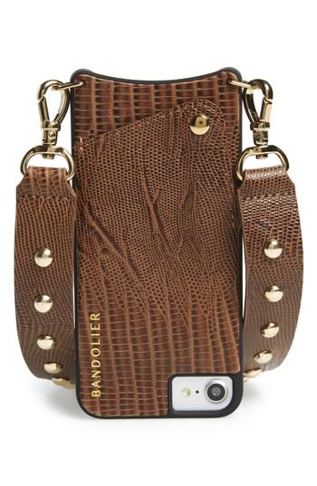 Bandolier Bailey Iphone 6/7/8 & 6/7/8 Crossbody Case - Brown