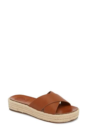 Women's Vince Camuto Carran Platform Sandal M - Brown