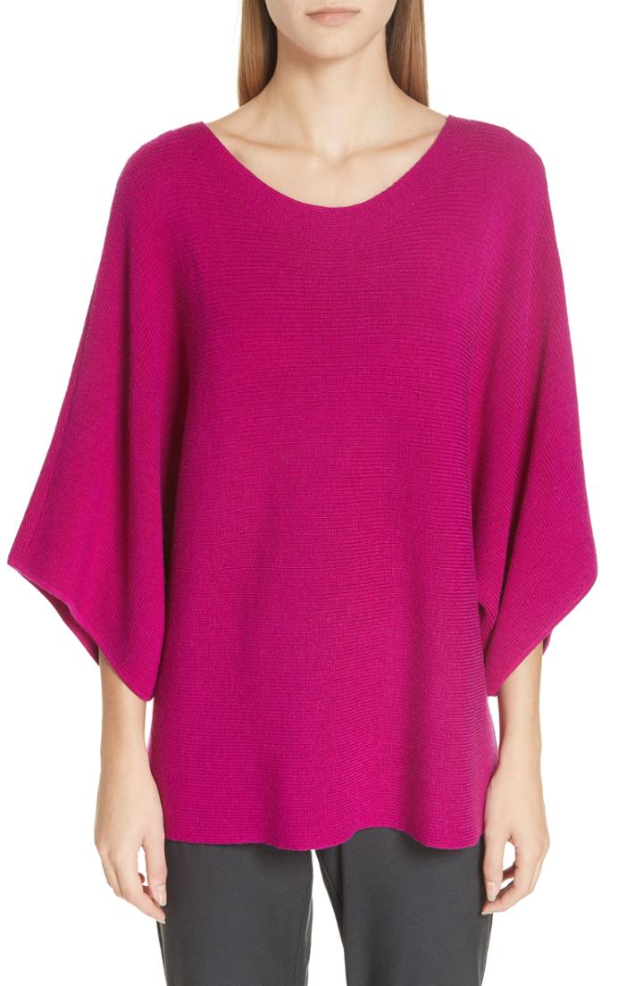 Women's Eileen Fisher Tencel Lyocell Blend Sweater - Grey