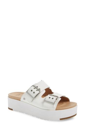 Women's Ugg Cammie Platform Slide Sandal M - White