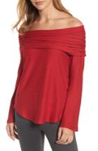 Women's Gibson Off The Shoulder Convertible Top - Red