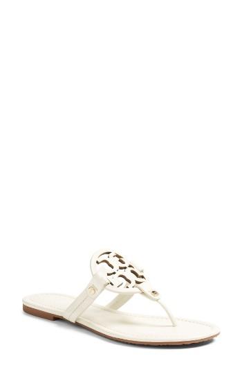 Women's Tory Burch 'miller' Flip Flop .5 M - White