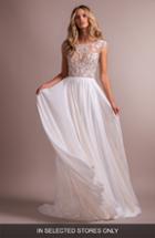 Women's Hayley Paige Hemmingway Beaded Chiffon A-line Wedding Dress, Size In Store Only - Ivory