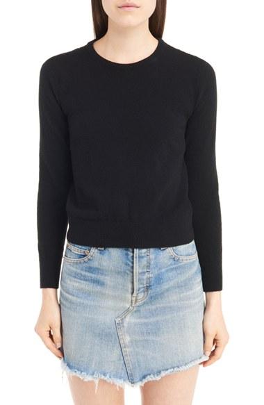 Women's Saint Laurent Lace Back Sweater