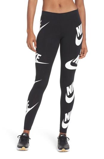 Women's Nike Sportswear Graphic Leggings - Black