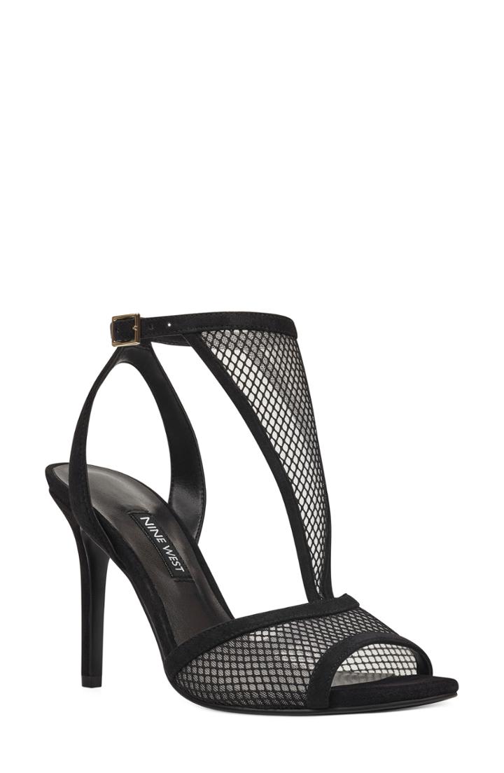 Women's Nine West Manchon 2 Ankle Strap Sandal M - Black