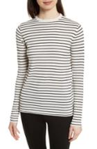 Women's Atm Anthony Thomas Melillo Stripe Silk Blend Sweater - White
