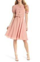 Women's Gal Meets Glam Collection Crepe Puff Sleeve Dress - Pink