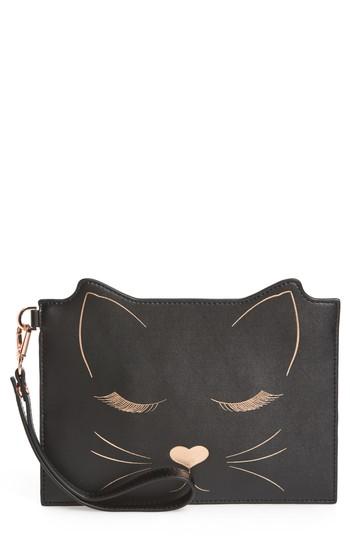 Ted Baker London Felixea Leather Pouch - Black
