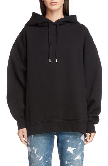 Women's Acne Studios Yala Face Hoodie - Black