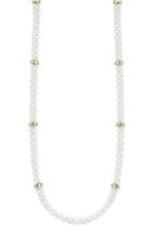 Women's Lagos 'white Caviar' 5mm Beaded Station Necklace
