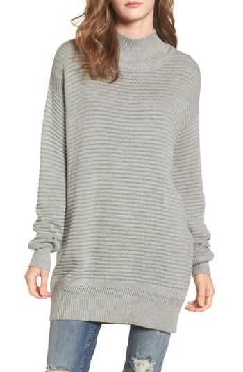 Women's Rvca What Now Cotton Sweater - Grey