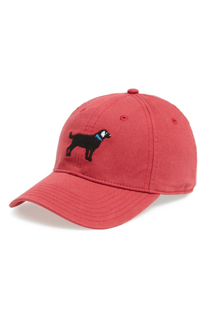 Men's Harding-lane Black Lab Baseball Cap - Red