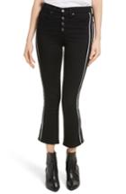 Women's Veronica Beard Carolyn Tux Stripe Baby Boot Jeans - Black