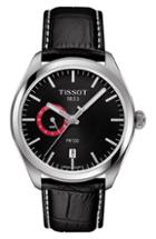 Women's Tissot Pr 100 Gmt Leather Strap Watch, 39mm