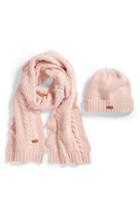 Women's Barbour Cable Knit Hat & Scarf Set -