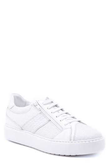 Men's Jared Lang Justin Perforated Sneaker Eu - White