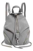 Rebecca Minkoff Mini Julian Pebbled Leather Convertible Backpack - Grey