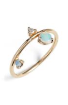 Women's Wwake Counting Collection - Three-step Balloon Opal & Diamond Ring