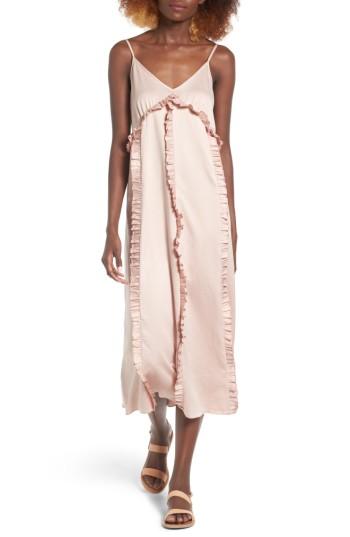 Women's Hinge Ruffle Midi Dress