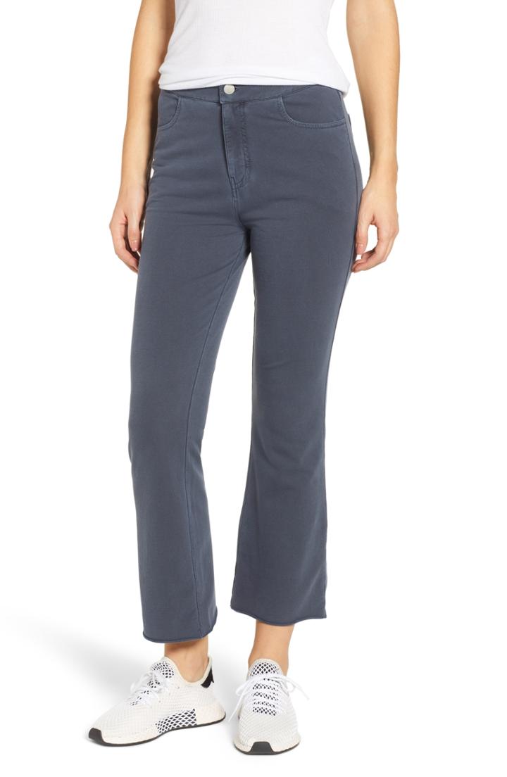 Women's Bp. Crop Flare Knit Pants - Blue