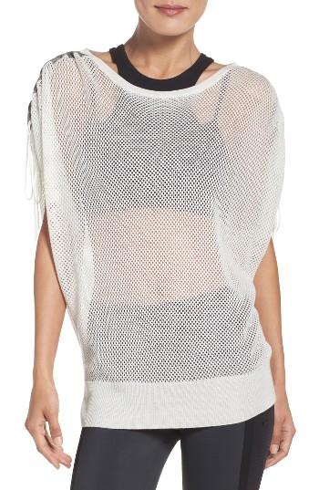 Women's Blanc Noir Sea Breeze Mesh Top - White