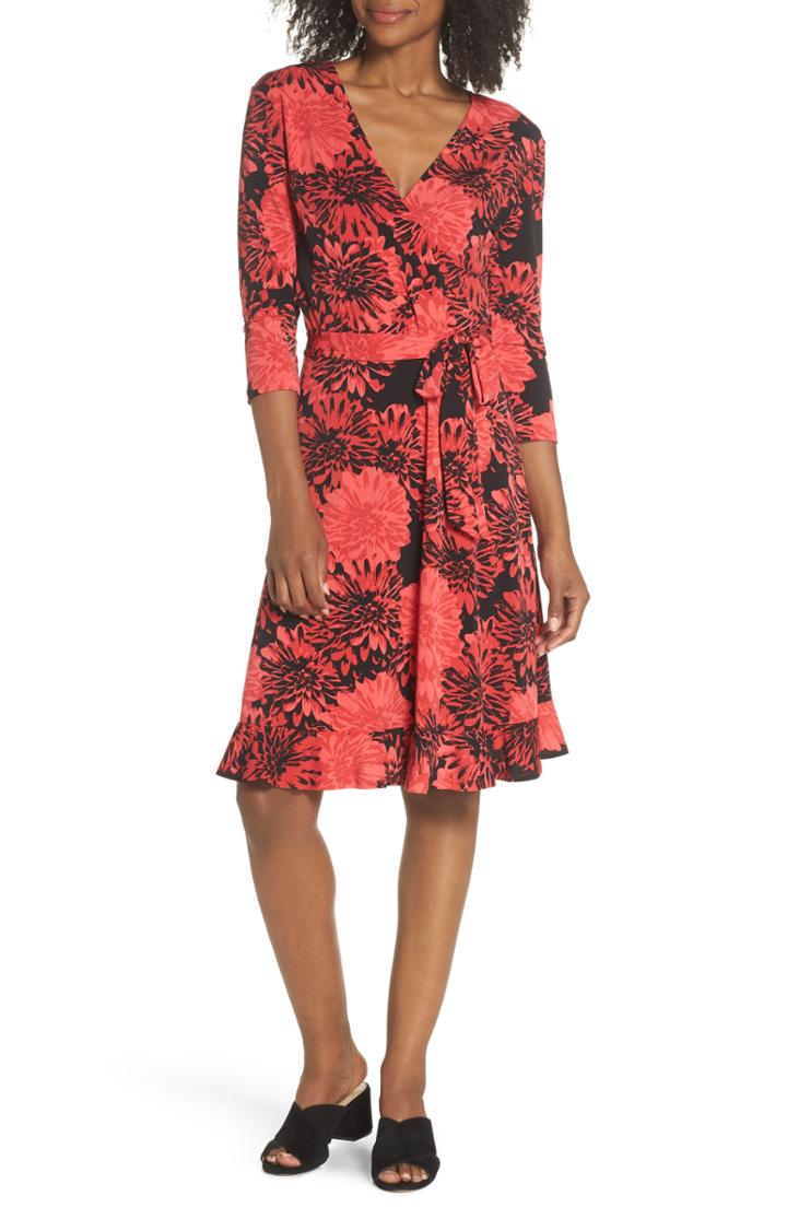 Women's Leota Perfect Floral Ruffle Hem Dress