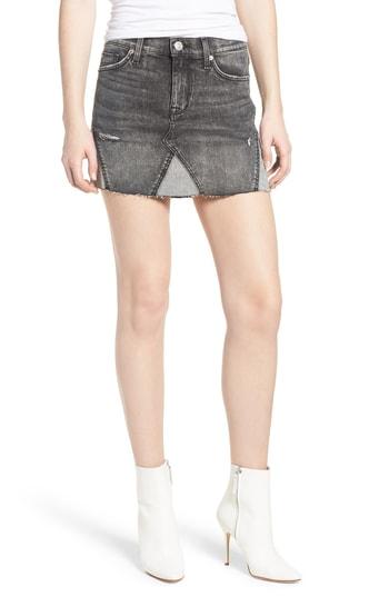 Women's Hudson Jeans The Viper Cutoff Denim Miniskirt - Grey